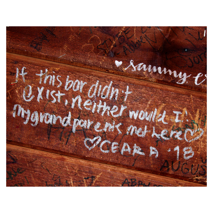 Famous Wall Signature Photo Print - The Bier Stube Collection