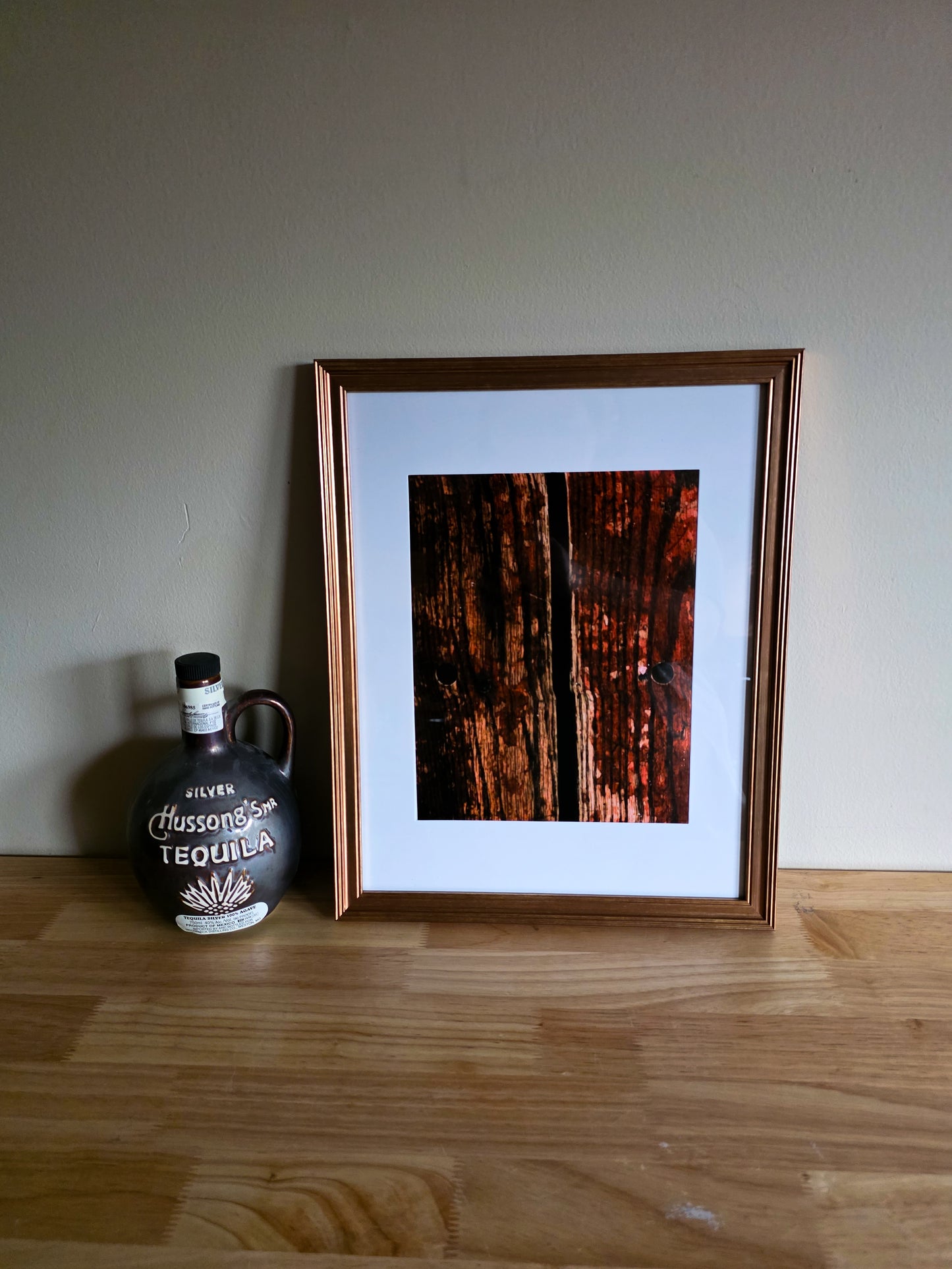 Wooden Booth Seat Texture Print - The Bier Stube Collection