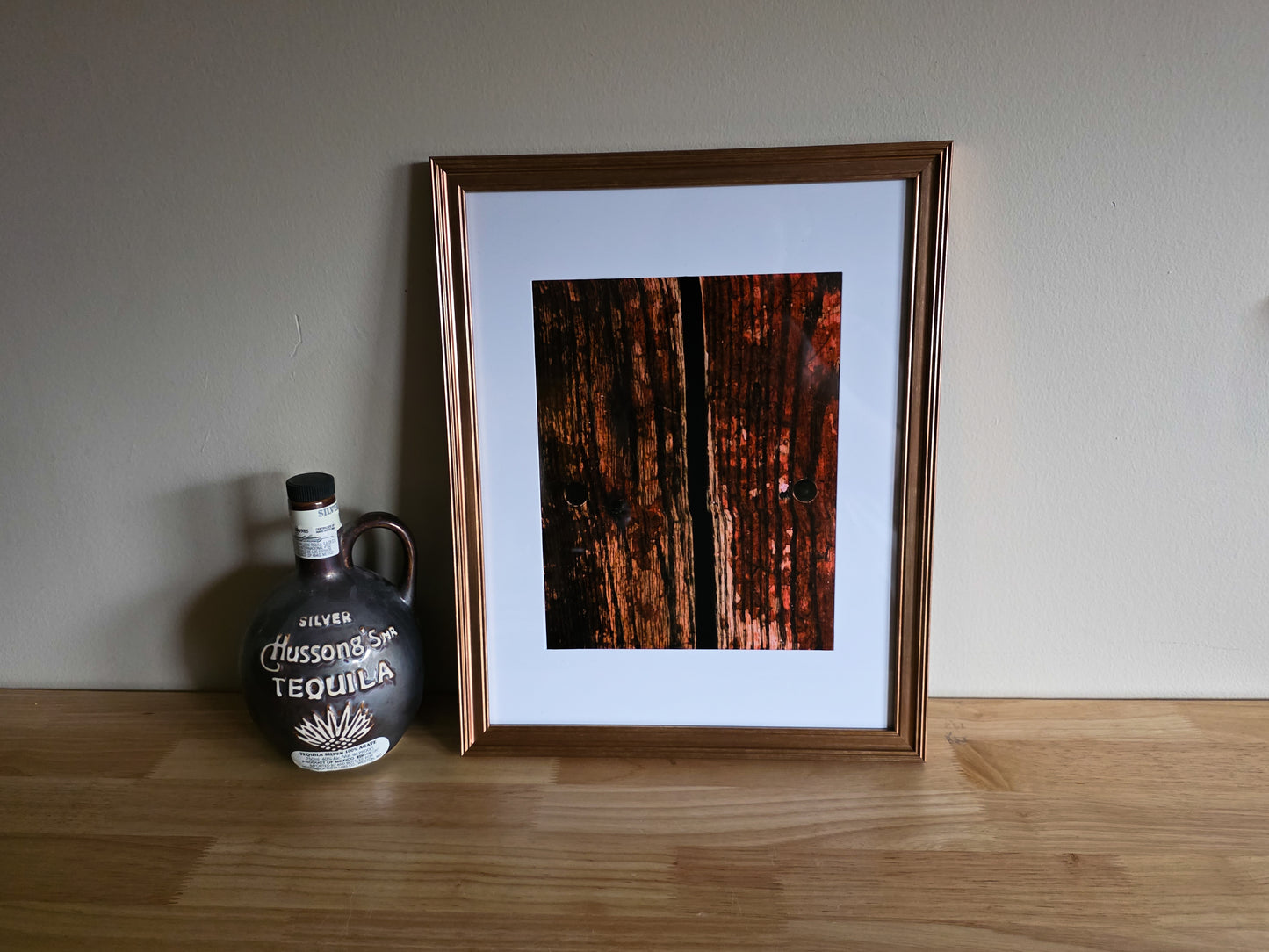 Wooden Booth Seat Texture Print - The Bier Stube Collection