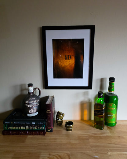 Men's Bathroom Door Photo Print - The Bier Stube Collection