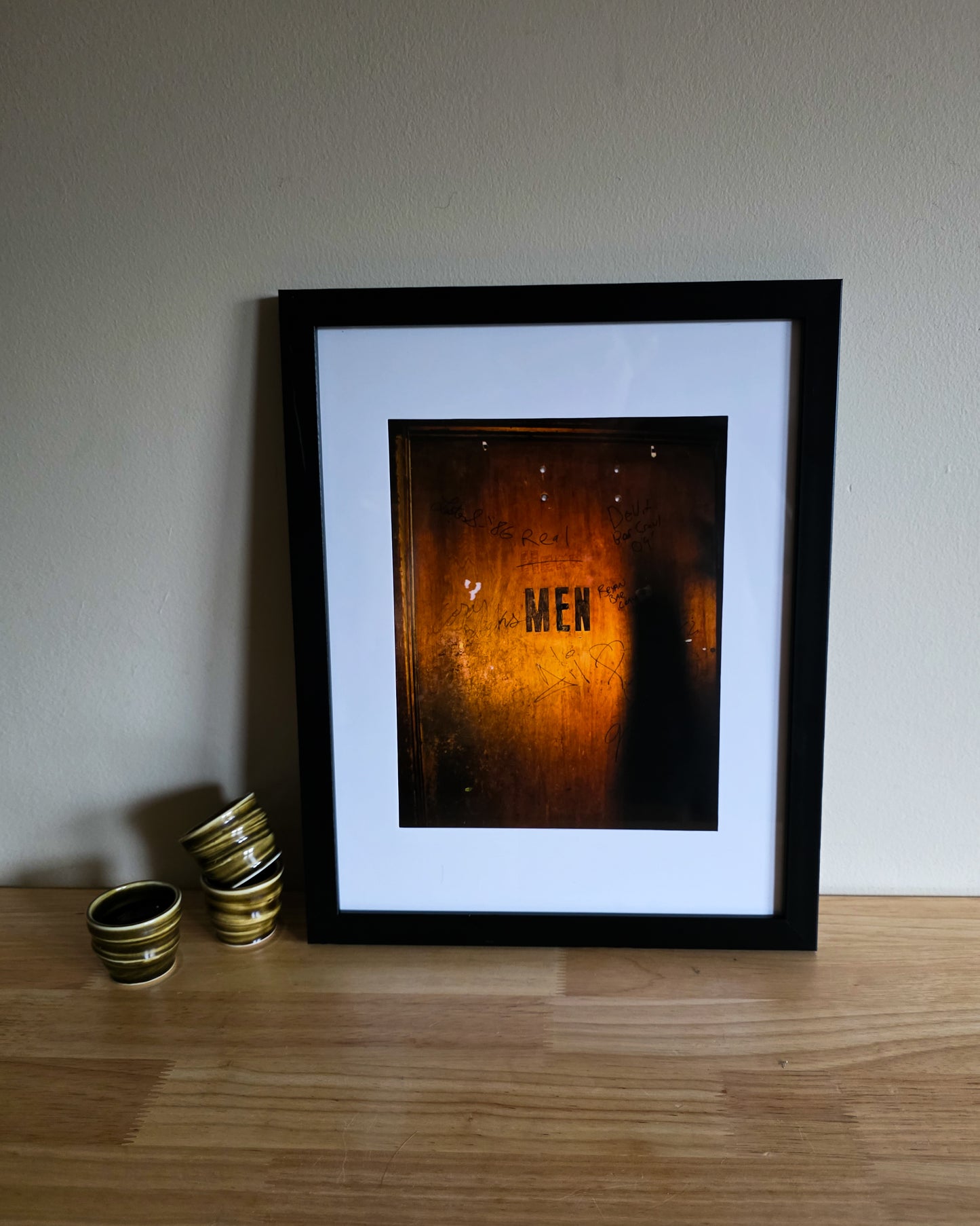 Men's Bathroom Door Photo Print - The Bier Stube Collection