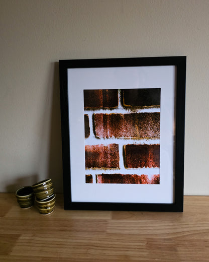 Brick Patio Texture Print - The Bier Stube Collection