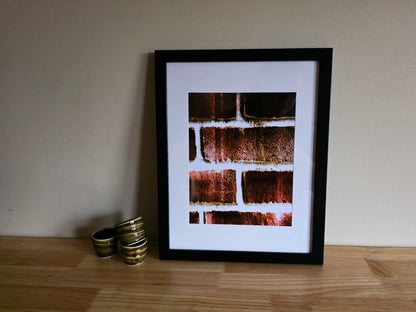 Brick Patio Texture Print - The Bier Stube Collection