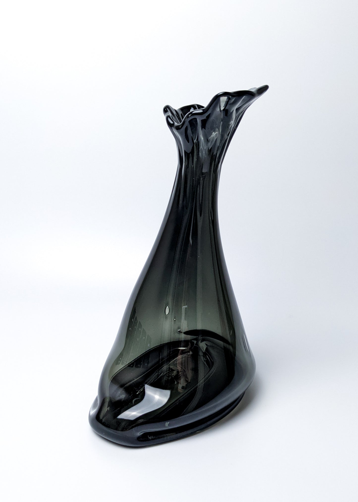 Dark Gray Pouch Vase