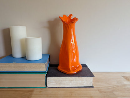 Lemon Yellow Pouch Vase